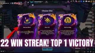 Top 1 Victory with 22 Win Streaks &ndash; TFT Ranked Gameplay 🌟