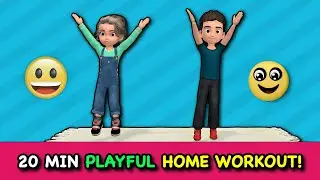 Веселый детский фитнес: 20-минутная игровая тренировка дома!