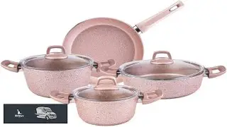 7Pcs Set Cookware Set Kitchenware Saucepan Cooking Pot and Pan Set Non St?ck Granite