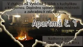 Pron&aacute;jem chalupy na Vysočině, podkrov&iacute; apartm&aacute; č.1