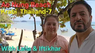 Ao Nung Beach (Krabi Thailand-7) Family Travel Vlog with Laila and Iftikhar 