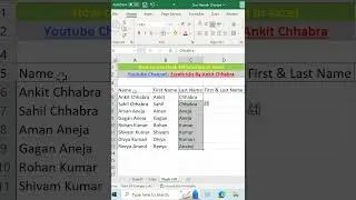 How to use Flash Fill function in excel | Flash Fill in Excel