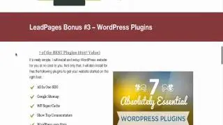 LeadPages Bonus And Review
