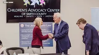 Child abuse survivor Jenna Quinn praises bill on President Biden&rsquo;s desk with her name on it