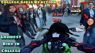 First Day In College 😍❤️ | Cute Girl Reaction 🥰 | Shocking Reaction In College 😱😍 | Rx Rohit🔥