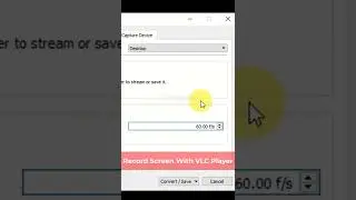 Record Screen With VLC Player #shorts