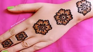 New Simple Back hand Mehndi Design | Mehandi Ki Design Flower | Mehndi Design | Mehandi