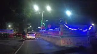 4K Night Driving - RP Soeroso Menteng Jakarta to Matraman Raya Jakarta - INDONESIA