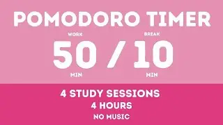 50/10Pomodoro Timer -4 Hours Hard Study session for Board exam || Prepare for board exam#studywithme