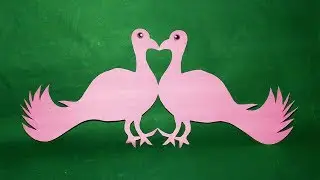 Paper Birds-DIY-How to make Easy paper cutting Birds Design-paperCraft.