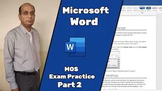 MOS Microsoft Word 2019 MO-100 | Practice Exam | Project 2 | By #ProfArshadMehmoodShah