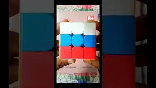 3&times;3 Rubik's Cube 🧊🇷🇺 | Russia Flag New Pattern Unlocked! 🔓🧩 #ytshorts #viral #shorts #russia