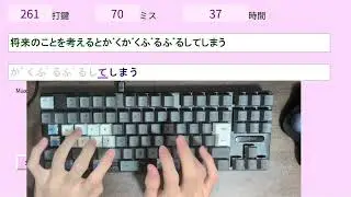 モーモー打鍵(カナ入力) 647打鍵 pulsar pcmk2 he tkl 軸ttc kom rgb