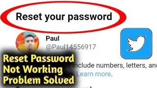 Twitter Reset Password Not Working Problem Solved