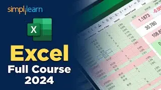 Excel Tutoring | Excel Full Course 2026 | Excel Tutorial For Beginners | Excel | Simplilearn