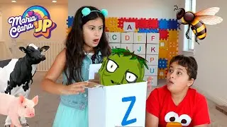Maria Clara e JP aprendem o alfabeto em Ingl&ecirc;s ❤️Maria Clara and JP learn the English alphabet