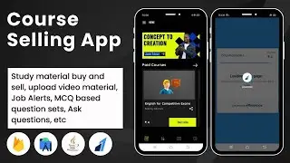 Couse Selling Android App || Java || Firebase (𝗣𝗔𝗜𝗗 𝗔𝗣𝗣) || Android Couse selling Application
