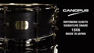 CANOPUS RAYENDRA SUNITO SIGNATURE SNARE 13x6 MADE IN JAPAN