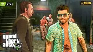 Прохождение GTA 5 Remake 2025, часть 19 | Реальная графика RTX 4K HDR, геймплей 60 кадров в секунду