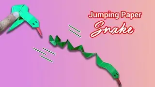 Origami Jumping Paper Snake | Easy DIY Paper Craft Tutorial