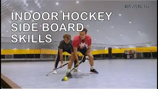 Indoor Hockey Side Board Skills | HertzbergerTV Field Hockey Tutorials