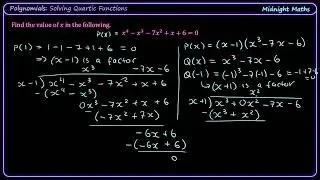 Solve Quadratic Function by Factorising | VCE Maths Methods Worked Example