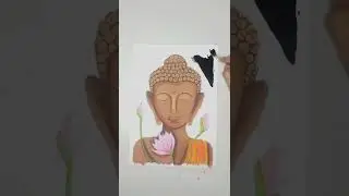 &lrm;@Shivangi Sah&nbsp;recreat Lord Buddha painting😍❣️ || #shorts #artist #lord #art #lordbuddha