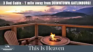 This Is Heaven | 3 Bed 3 Bath Cabin in Gatlinburg TN overlooking downtown and the Smoky Mountains!
