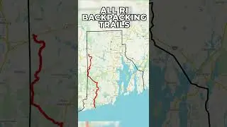 All Rhode Island Backpacking Trails Map #Shorts