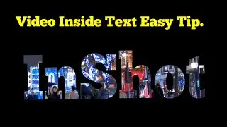 Video Inside Text in mobile //How to Create Text Masking Intro #inshot