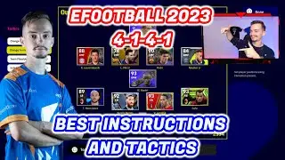 EFOOTBALL 2023 - BEST CUSTOM FORMATION 4-1-4-1 TUTORIAL - BEST TACTICS & INSTRUCTIONS
