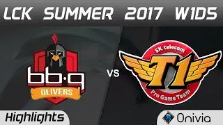 BBQ vs SKT Highlights Game 1 LCK SUMMER 2017 BBQ Olivers vs SK Telecom T1 By Onivia