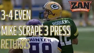 Madden 17 - 34 Even Blitz | The Return of Mike Scrape 3 Press (Flipped)