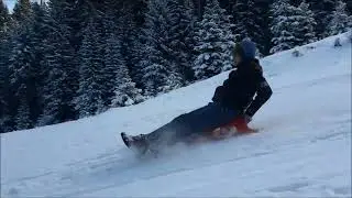 spust sa sankama niz Igman staza 2017
