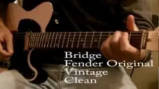Demo Fender Original Telecaster Pickup (bridge) and GFS Dream 90 (neck)