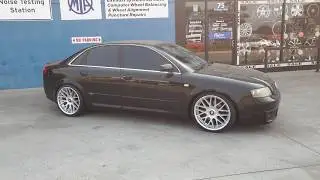 Audi A4 with Rotiform RSE rims walk around