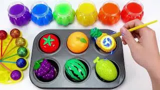 ASMR Satisfying | Making Duck Lollipop Candy with Squishy Balls & Playdoh Cutting