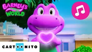 🎶 Barney's World Theme Song 🎶 Animated Music Video | Cartoonito