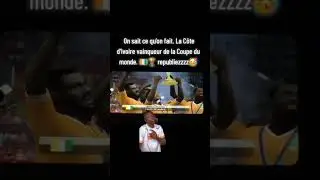 On sait ce qu&rsquo;on fait. La C&ocirc;te d&rsquo;Ivoire vainqueur de la Coupe du monde. 🇨🇮🏆 #football #dagbachi #for