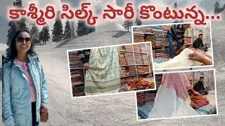 అందమైన కాశ్మీరీ చీరల షాపింగ్ తయారీదారుల వద్దే | Sarees Shopping @ Kashmir Manufacturers |