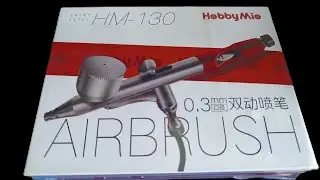   HOBBY Mio. test  Airbrush 喵匠 HM-130 0.3mm口徑雙動噴筆測測  #模型 #模型開箱 