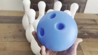Liberry Kids Toy Bowling Set Includes 10 Plastic Pins  - HONEST REVIEW