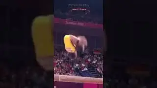 Olympic Gymnast Crushes This Balance Beam Routine #gymnastics #olympics #shorts