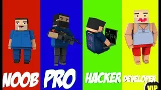 NOOB vs PRO vs HACKER vs DEVELOPER in Block strike