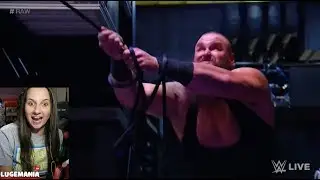 WWE Raw 1/8/18 Braun with a Grappling Hook BACKSTAGE