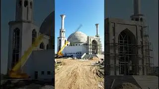 Beautiful Mosque Building Process #shorts #ytshorts