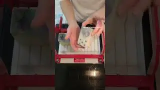 Cutting Northern Lights #ColdProcess Soap - Hand Made - Splash Swirl Hanger #Design Technique #diy