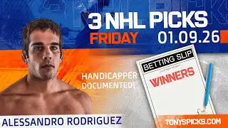 NHL Picks and Predictions, Friday 1/9/26 | The Look Ahead Show