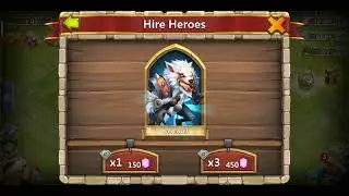 Castle clash 10 000 Gems hero hires
