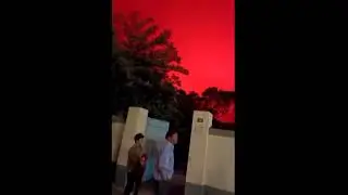 Red sky in china #china #redsky #redsky #mao #zedong #tiananmensquare #resurrectionofmaozedong